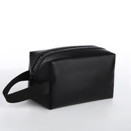 Косметичка дор L-б/н , 18*8*11, отд на молнии, гладкая, черный