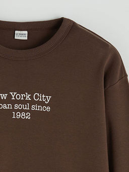 Bisiklet Yaka Bask?l? Erkek ?ocuk Ti??rt