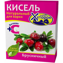 2шт.Кисель Баб. Хут. Брусничный 180г