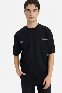 Pamuklu Nefes Alabilen Loose Fit Bask_l_ Ti__rt