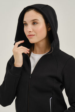 Толстовка на молнии Черный TRN Knit Track Top - Anta фото 7