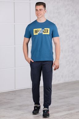 Брюки спортивные 
 3.MM141B-синий