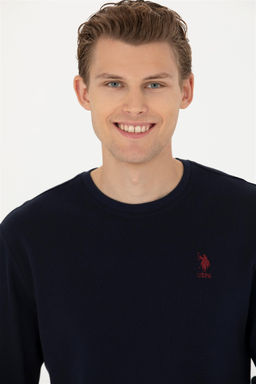 Мужская темно -синяя толстовка Неожиданная скидка в корзине - U.s. polo assn фото 2