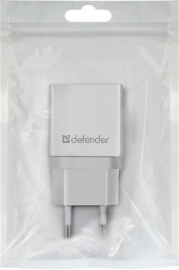 Зарядное устройство сетевое Defender "EPA-10" (83549) 2.1А, 1 USB, белое