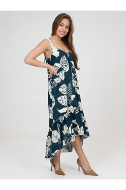 Сарафан женский ДО-58.11 Батист цветы синий - Хороший трикотаж фото 6