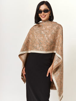 в составе ШЕРСТЬ и КАШЕМИР Большой, мягкий, теплый двусторонний палантин. - Tantino фото 5