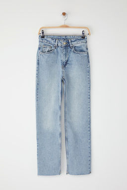 Ac?k Mavi Normal Bel Duz Kesim Comfort Straight Jeans TWOSS25JE00097 - Trendyolmilla фото 6