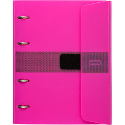 Бизнес-тетрадь со смен.блоком 120л,кл,А5, Розовый,пропилен. обл. налипучке