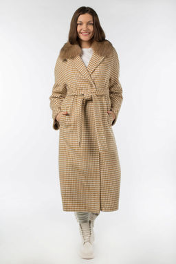 Мех натуральный (песец) Пальто утепленное Термофинн 100 г - El podio фото 3