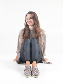 Лоферы туфли 172.1841be.Бежевый леопард