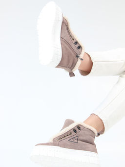 Ботинки 243.о.212131w.Капучино замша/мех