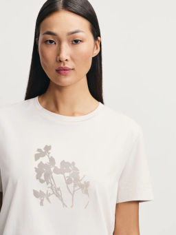 Футболка из хлопка с принтом / Zarina  фото 6