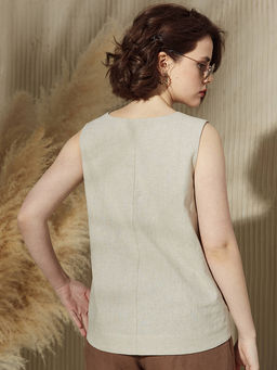 Блуза с принтом Vals 70% лен, 30% хлопок  фото 3