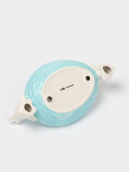 Блюдо сервировочное Доляна Зайка, 30?16.5?10 см, доломит, голубой