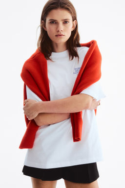 Camiseta oversize con motivo estampado - H&m фото 4