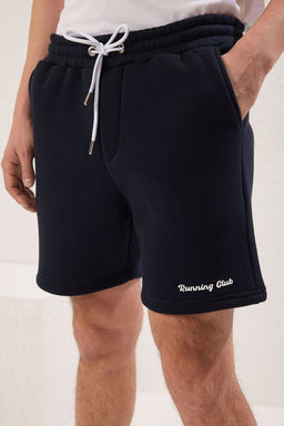 Lacivert Regular/Normal Kesim Kal?n/Ici Polarl? Kabartma Bask?l? Sort TMNSS25SR00011