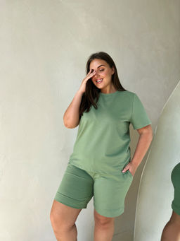 РАСПРОДАЖА Костюм (футболка+шорты)_913/оливковый - Ihomelux фото 11