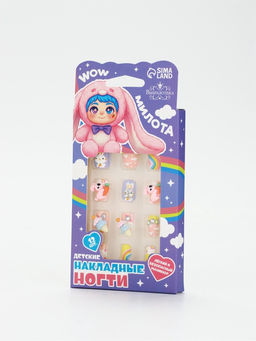 Детские накладные ногти «Милый зайка», 12 шт.