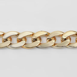Цепочка для сумки, пластиковая, 15 21 мм, 120 см, цвет золотой - Арт узор фото 2