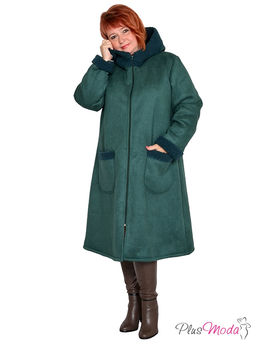 Жакет-дубленка Модель №1313 размеры 44-84 - Plusmoda фото 4