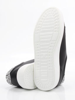 03-YC523-1 BLACK Полуботинки спортивные женские (натуральная кожа)