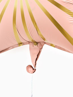 Воздушный шар фольгированный 18" звезда "Грани" цвет розовый сатин, набор 5 штук