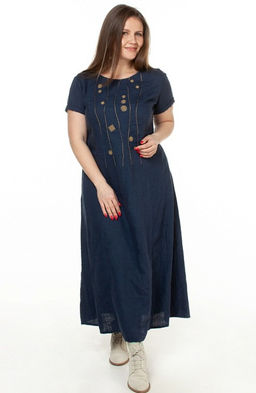 умягченный лен 100% платье - Luxuria фото 4