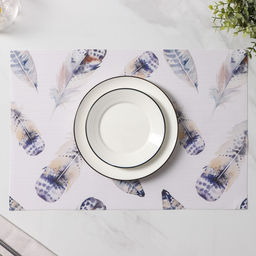 Салфетки сервировочные на стол Доляна «Легкость», 4 шт., 30×45 см, белые