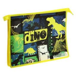 Папка для труда, А4, пластиковая, 23×32.5×5.5 см «Дино»