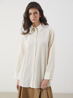 ?izgili Oversize Kad?n G?mlek Tunik