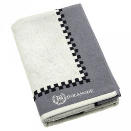 "Missoni-3028" Полотенце махровое 50х90см, плотность 375гр/м2, 100% хлопок, серый (зеленый), Bolangde (Китай)