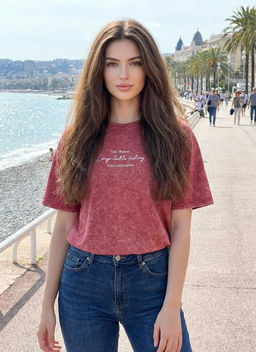 K13336 Футболка (плотный хлопок) БОРДОВЫЙ