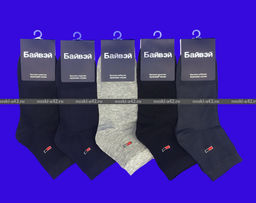 Цена за 12 пар. Байвей носки мужские артикул 508 с массажным эффектом 42-48 (фактически 41-45)  фото 45