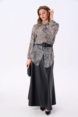 Костюм NIKVA н815-5 чёрный и чёрно-белые ракушки  фото 2