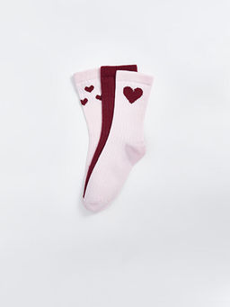 Desenli K?z ?ocuk Soket ?orap 3l? - Waikiki фото 2