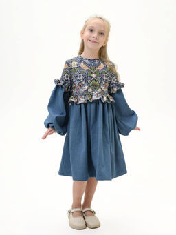 ДЛ26-6 платье для девочки ПТИЧКА