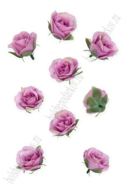 Головки цветов "Роза" 4 см (10 шт) SF-7874, розовый