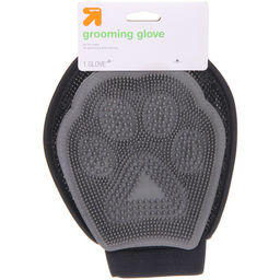 Варежка для мытья и вычесывания животных "ПРЕМИУМ - МОЙ БРО", цвет серый/черный, 18.5*23см (лейбл)