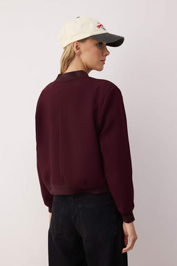 Siyah Premium Bomber Crop Dokuma Ceket TWOAW24CE00047 - Trendyolmilla фото 19