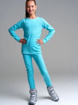 32321139 Термокомплект для девочек: брюки, толстовка