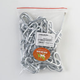 Цепь для привязи собак, сварные звенья, 1,8 м, калибр 50 мм, толщина проволки 4,5 мм - Пижон фото 6