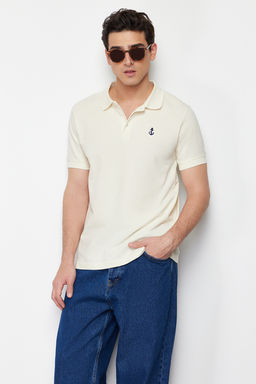 TRENDYOL MAN Tas Regular K?sa Kol Dokulu %100 Pamuk Polo Yaka T-shirt TMNSS23PO00031 - Trendyolmilla фото 3