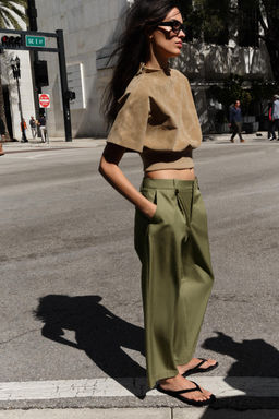 PANTAL?N CHINO RECTO / Khaki