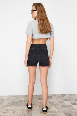 Mavi Pacas? Katlamal? Denim Sort TWOSS24SR00100 - Trendyolmilla фото 11