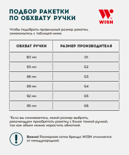 Ракетка для бадминтона WISH Carbon Pro 98, серый/зеленый