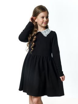 Платье школьное с белым воротником UD 6713 синий - Mini maxi фото 9