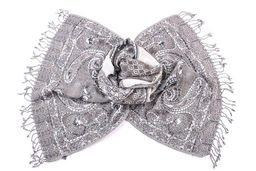 Палантин с вышивкой (шерсть 100%) №Тк903/47