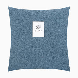 Наволочка декоративная Этель Boucle 43х43см, цвет синий, полиэстер  фото 9