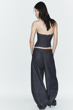 JEANS TRF BARREL TIRO ALTO / ?ndigo oscuro - Zara фото 3