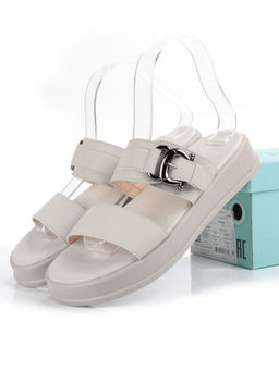 08-PEQ198-2 LT. GRAY Босоножки женские (натуральная кожа)